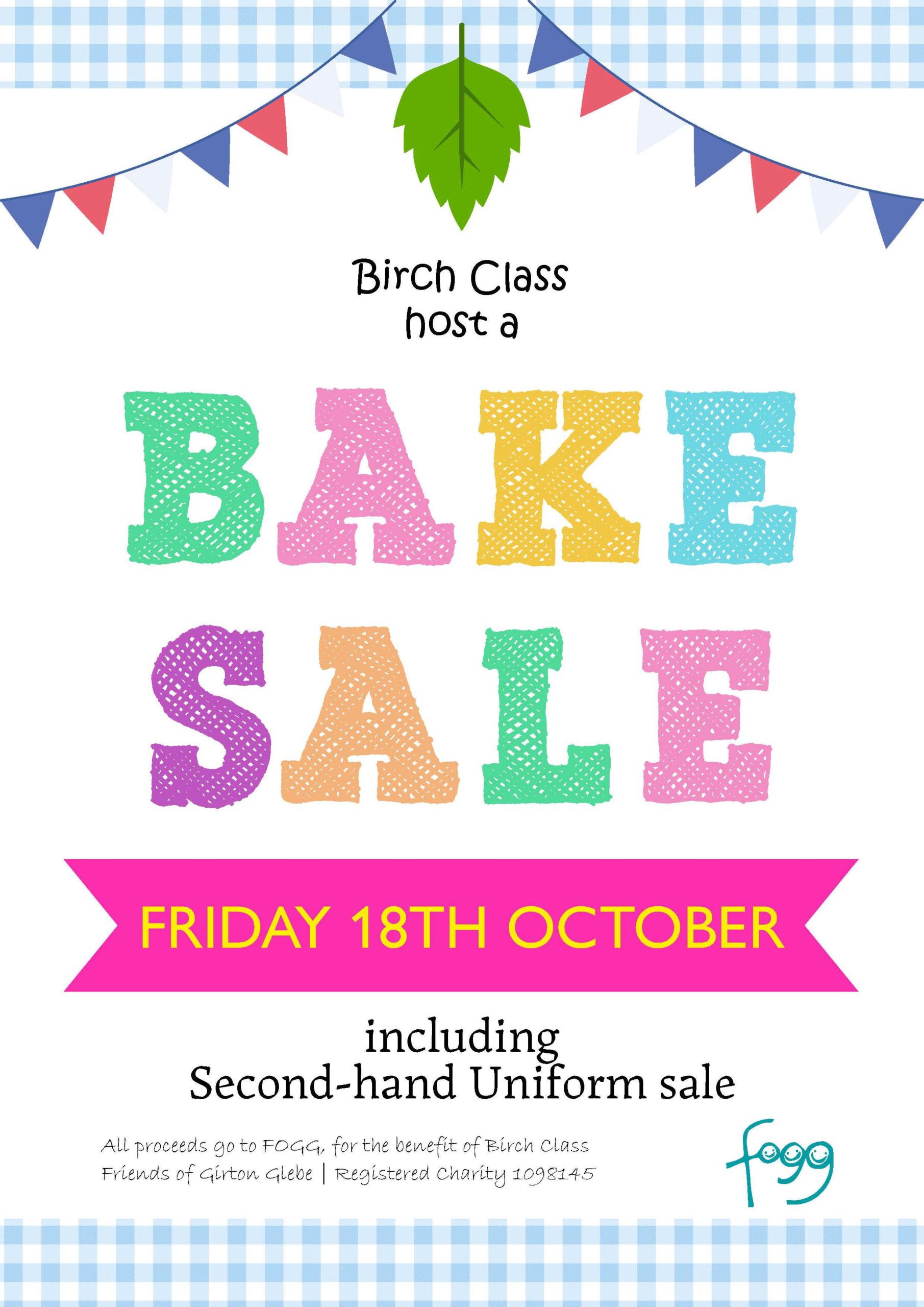 Birch Class Cake Sale - Friends of Girton Glebe